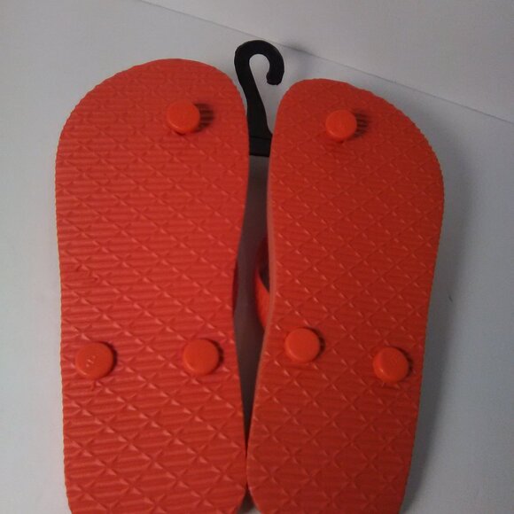 Juncture Kids / Girls Flip Flop Sandals Color Orange Size Small NWOT - Picture 2 of 6